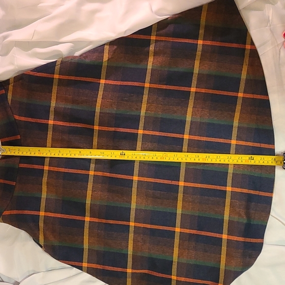 Modcloth Plaid Midi Skirt - Blue and Orange - Picture 4 of 6